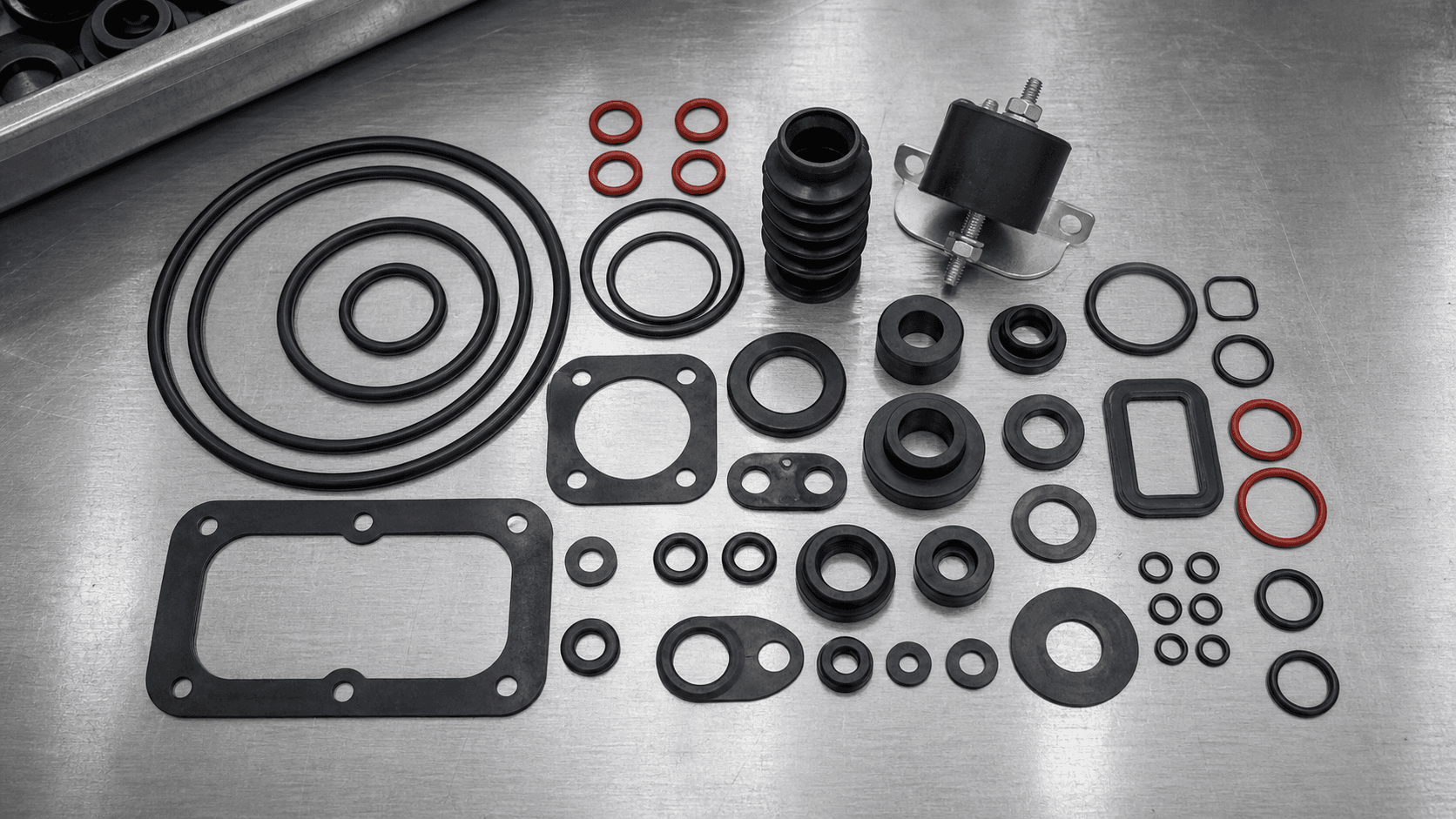 Gowri Rubbers finished gaskets, O-rings and rubber components